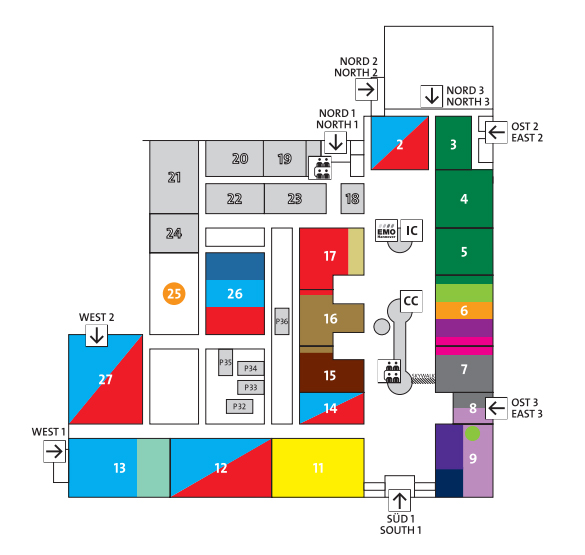 EMO Hannover map