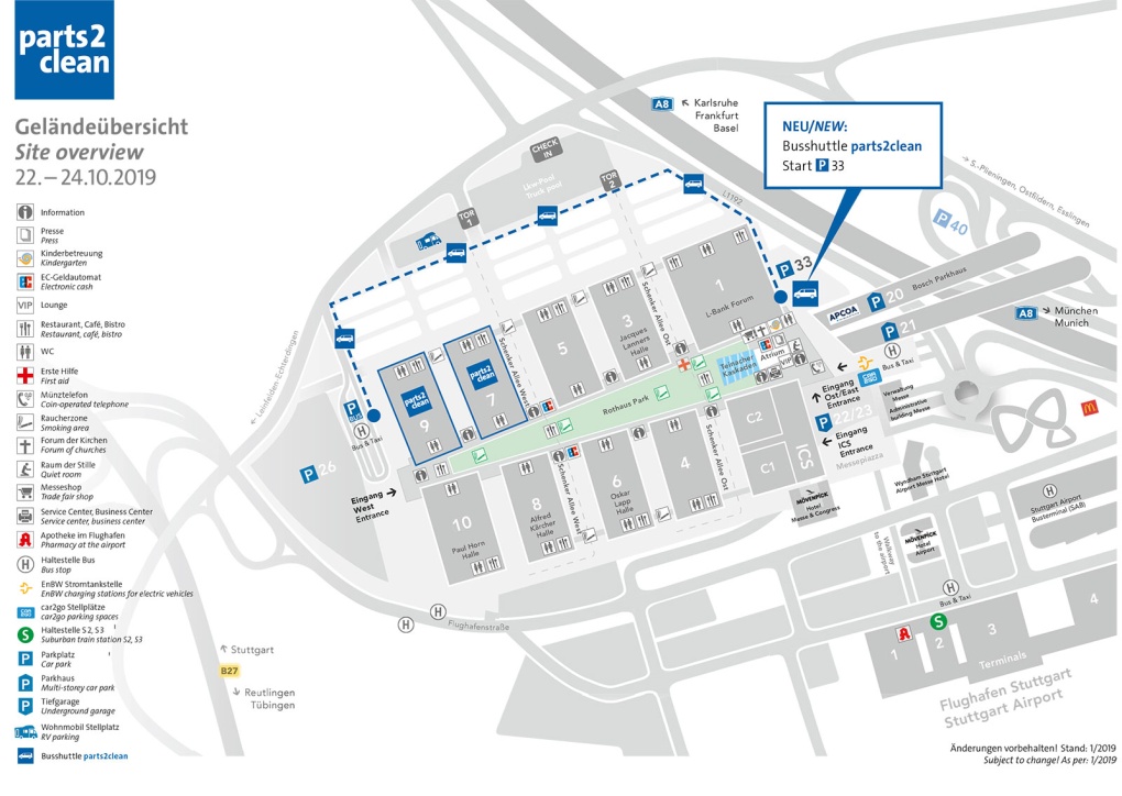 Parts2Clean Show Map