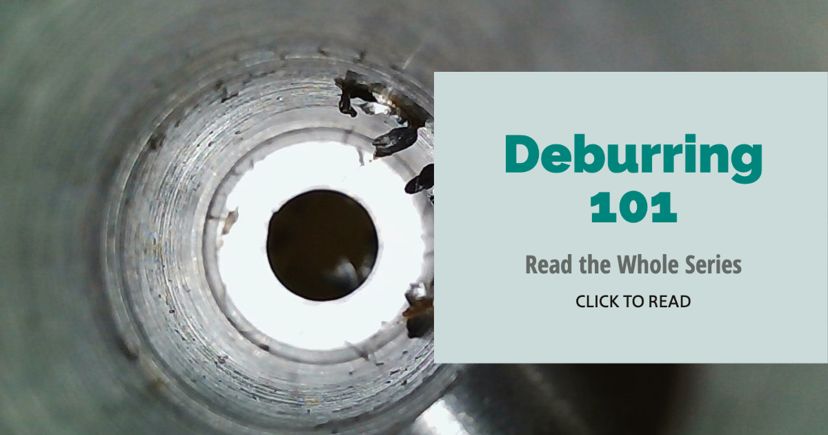 A button that links to our learning series about the topic of deburring and parts cleaning.