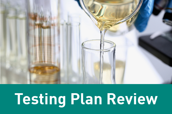 Testing Plan Review for Materials Processing