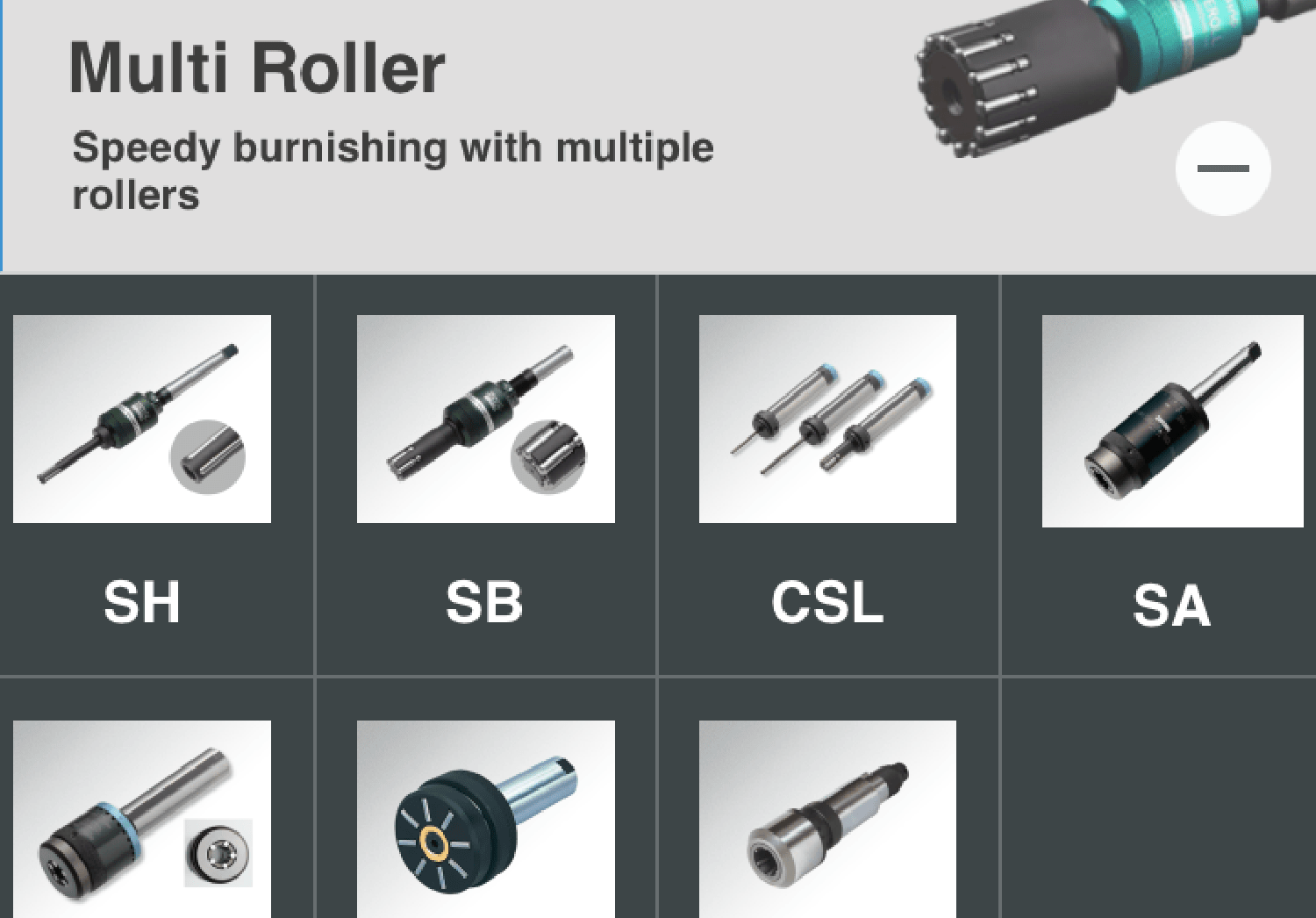 Select the model you are using for your burnishing project