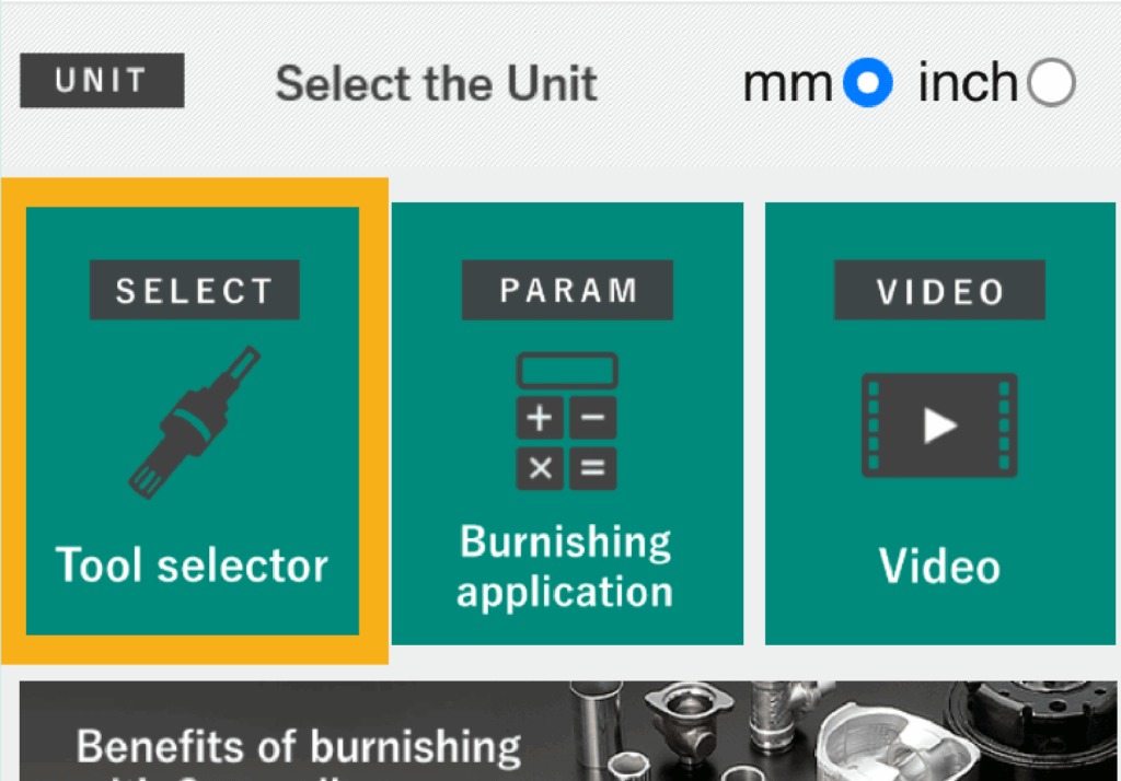 Sugino Corp Superoll Tool Selector