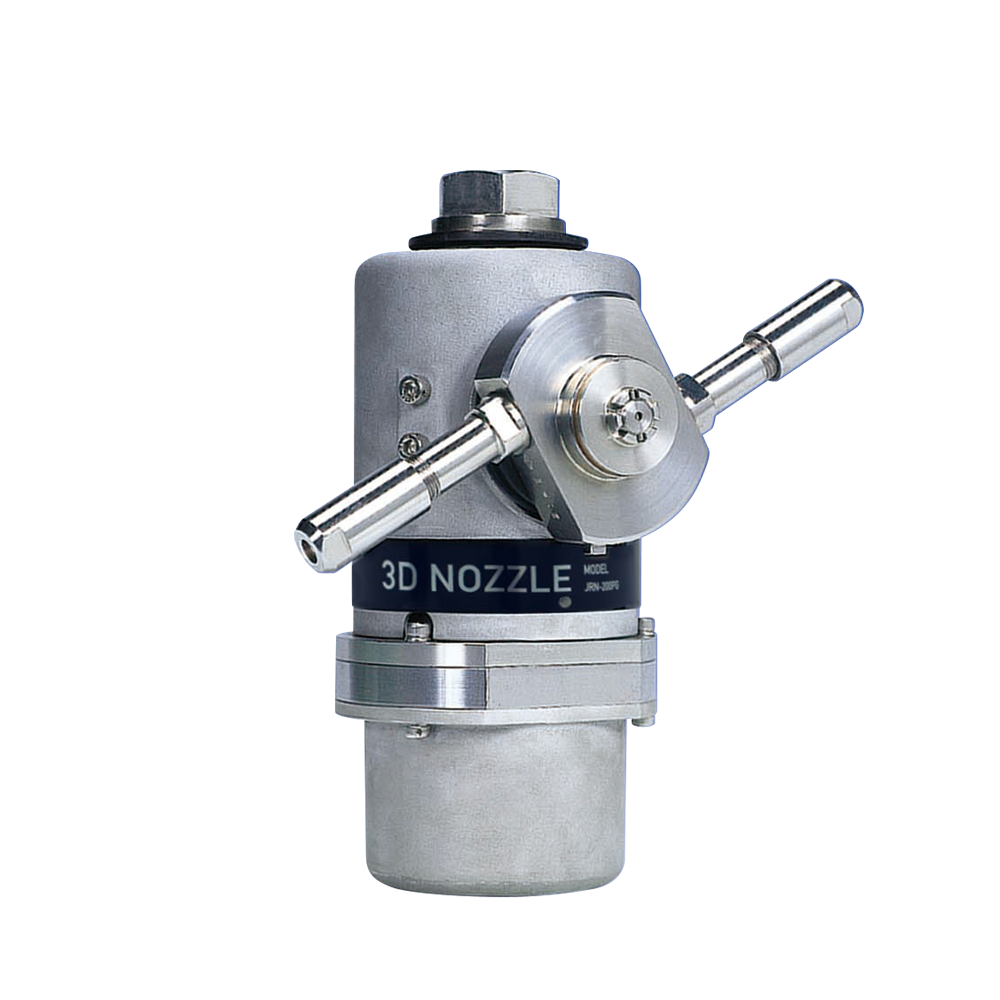 An automatic rotating water jet nozzle unit for cleaning polymerization vessels, reactors, spray dryers, and various other tanks.