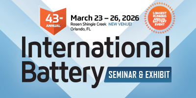Sugino will attend the International Battery Seminar and Exhibit