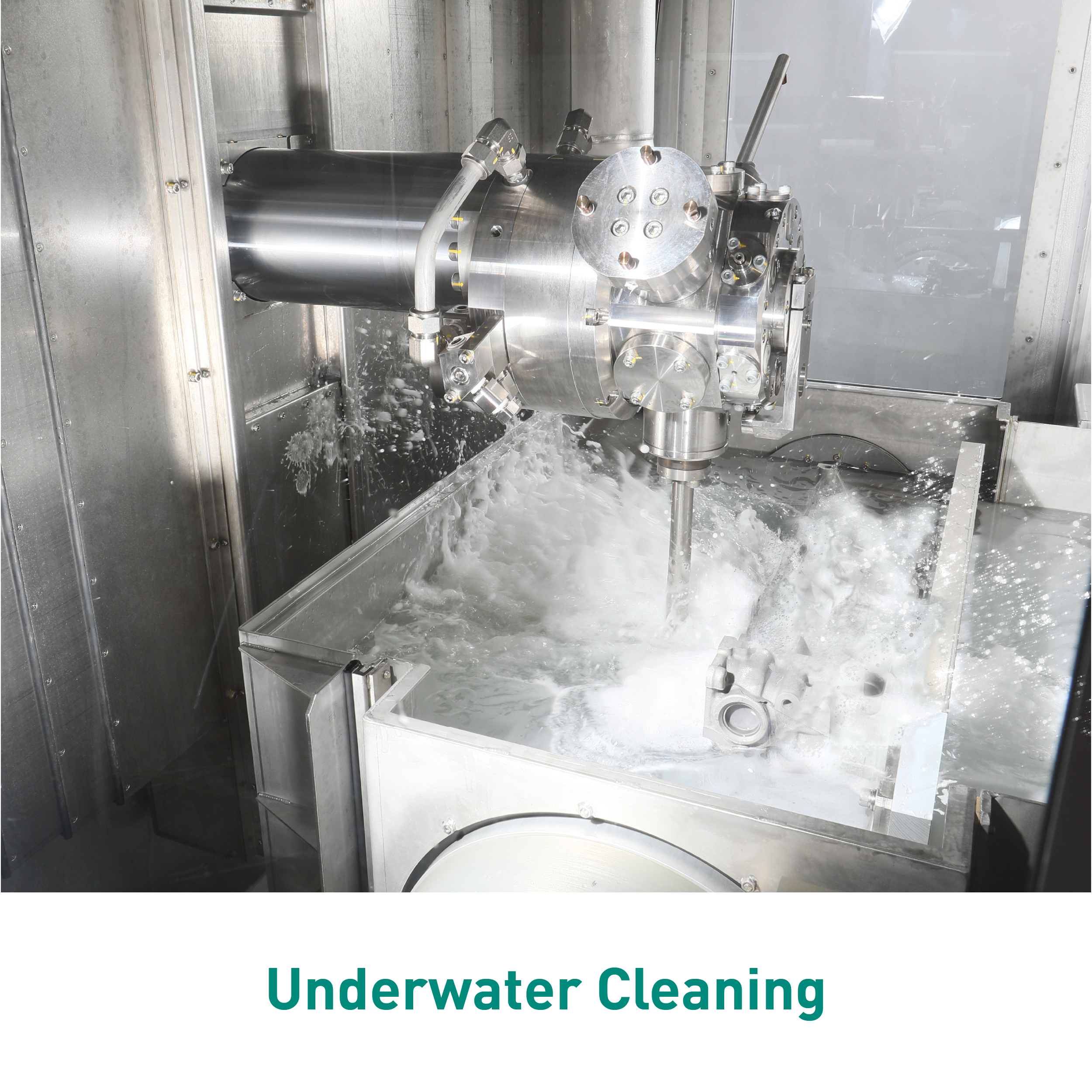 Sugino's JCC Underwater parts cleaning and washing is effective and eco-friendly